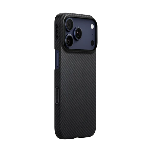 iPhone 17 Pro Max / 600D Black/Grey (Twill) (PitaTap™) | Ultra-Slim Case